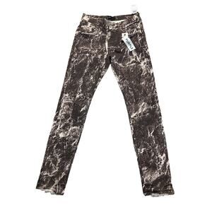 Purple Brand P001 Slim Fit Low Rise Camo Distressed Jeans Sz 32 x 33